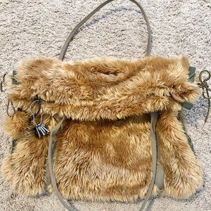 Diesel faux fur tote